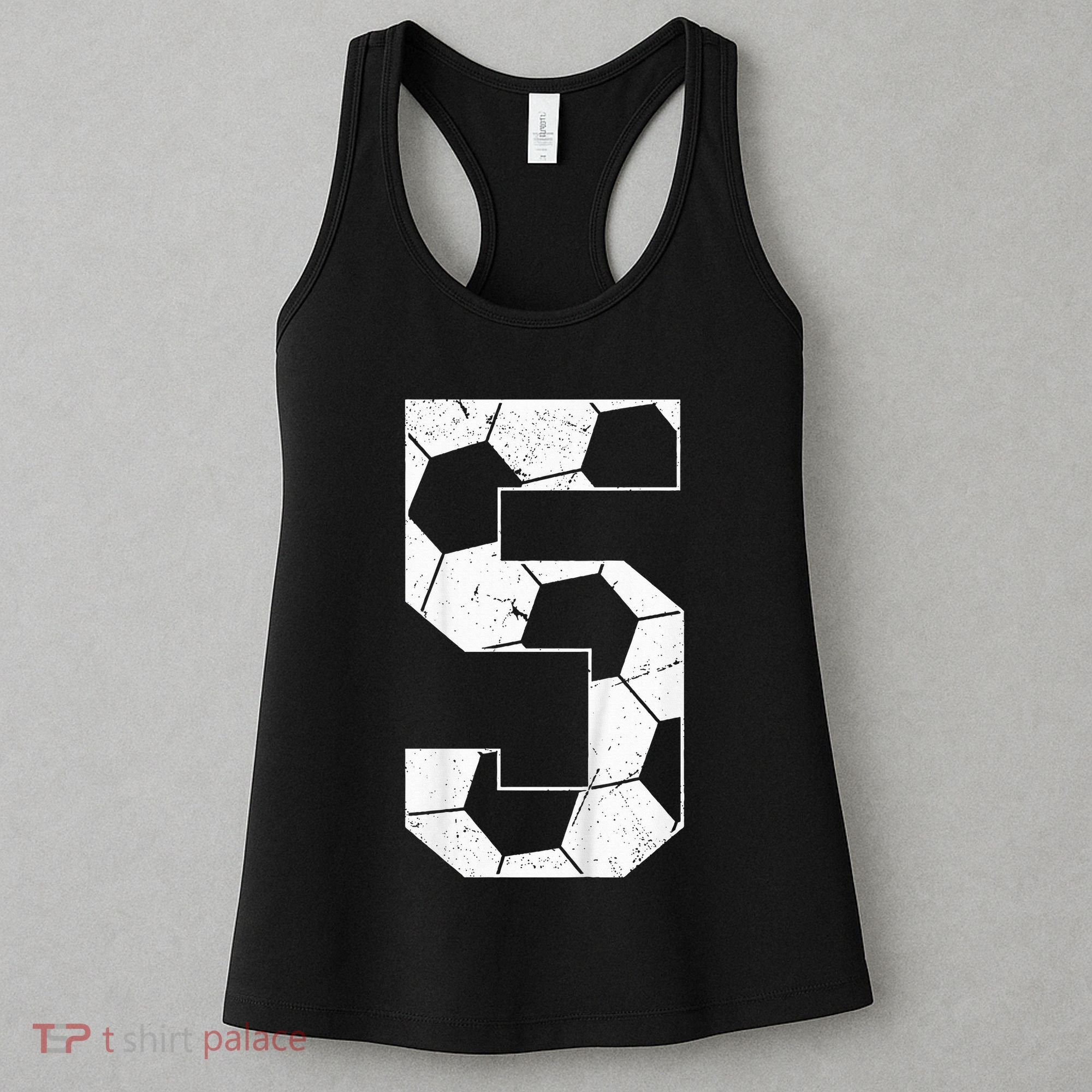 5th Birthday Boy Soccer Player Football 5 Years Old Women's Tank Top