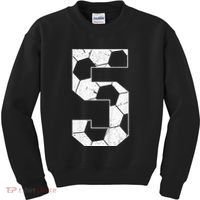 5th Birthday Boy Soccer Player Football 5 Years Old Kids Sweatshirt thumb 0