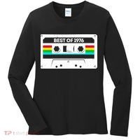 50th Birthday Best Of 1976 Cassette Mix Tape  Women's Long Sleeve Shirt thumb 0