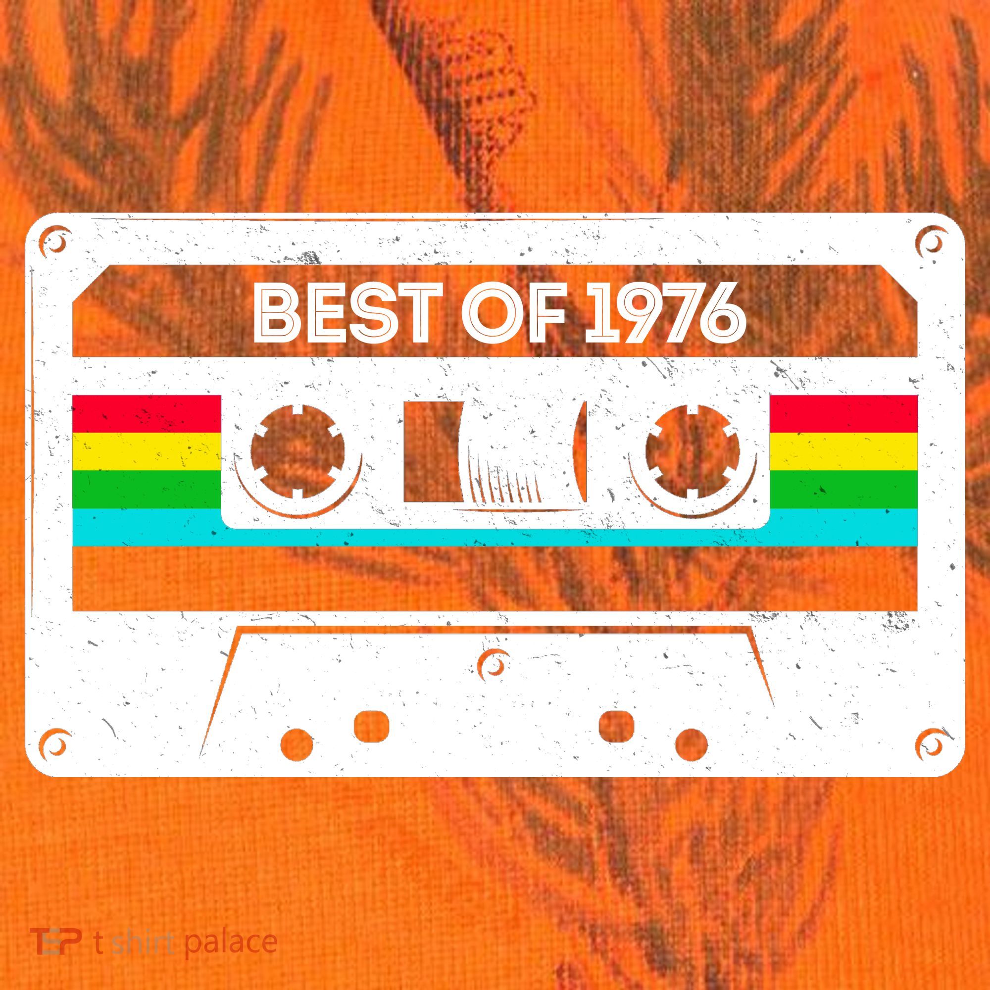 50th Birthday Best Of 1976 Cassette Mix Tape  Kati Licensed 12" Camo Cuffed Beanie