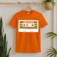 50th Birthday Best Of 1976 Cassette Mix Tape  T-Shirt thumb 2