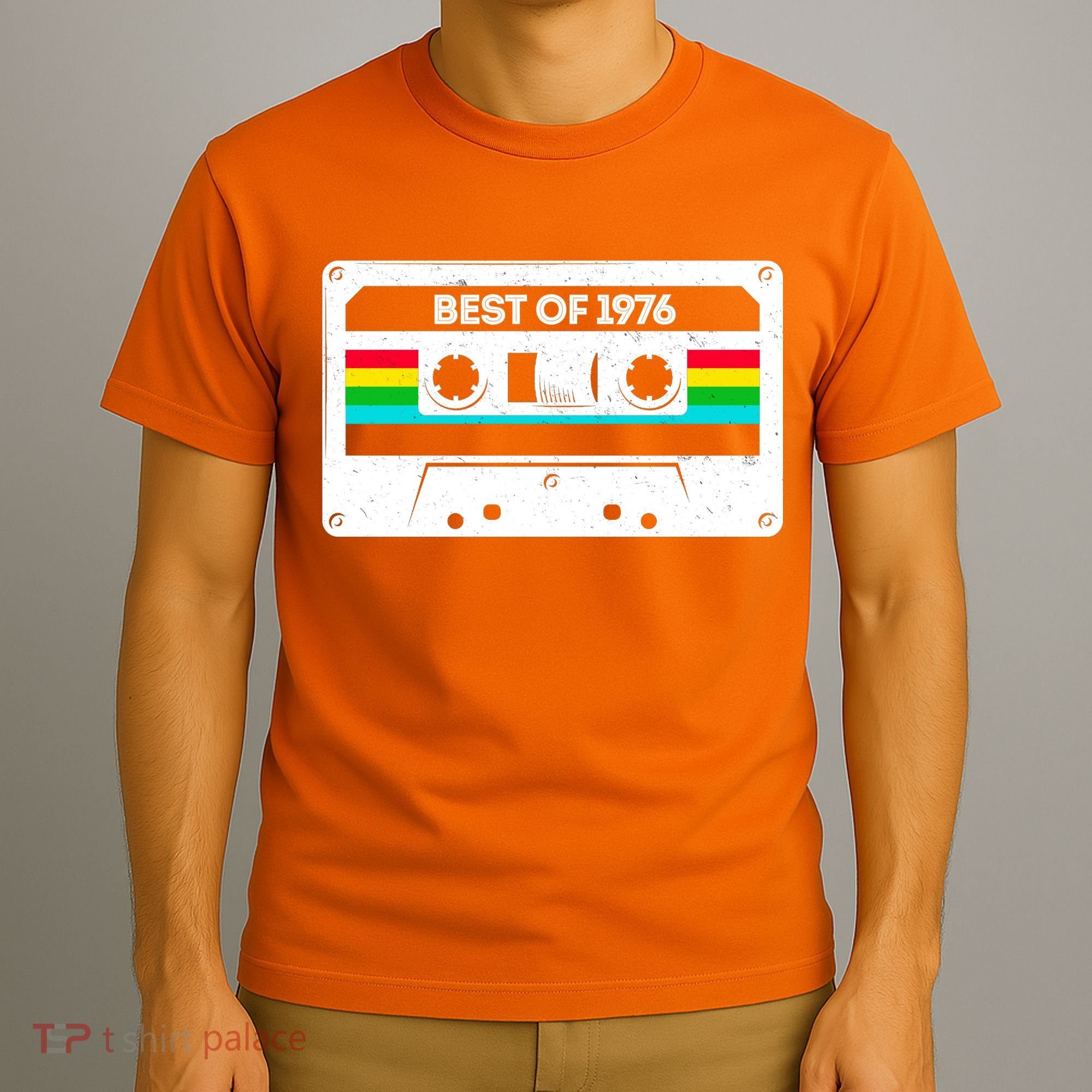 50th Birthday Best Of 1976 Cassette Mix Tape  T-Shirt