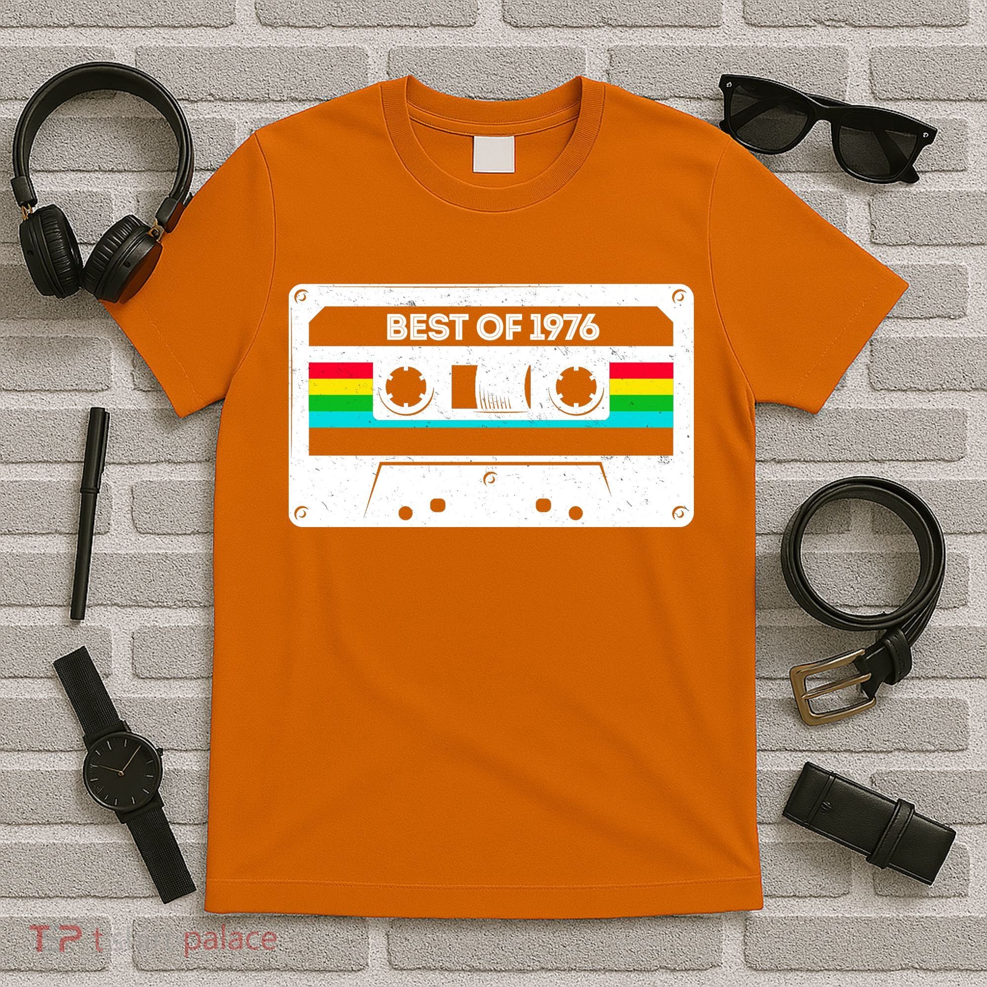 50th Birthday Best Of 1976 Cassette Mix Tape  T-Shirt