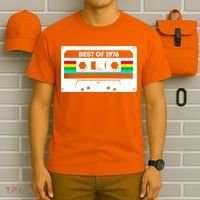 50th Birthday Best Of 1976 Cassette Mix Tape  T-Shirt thumb 6