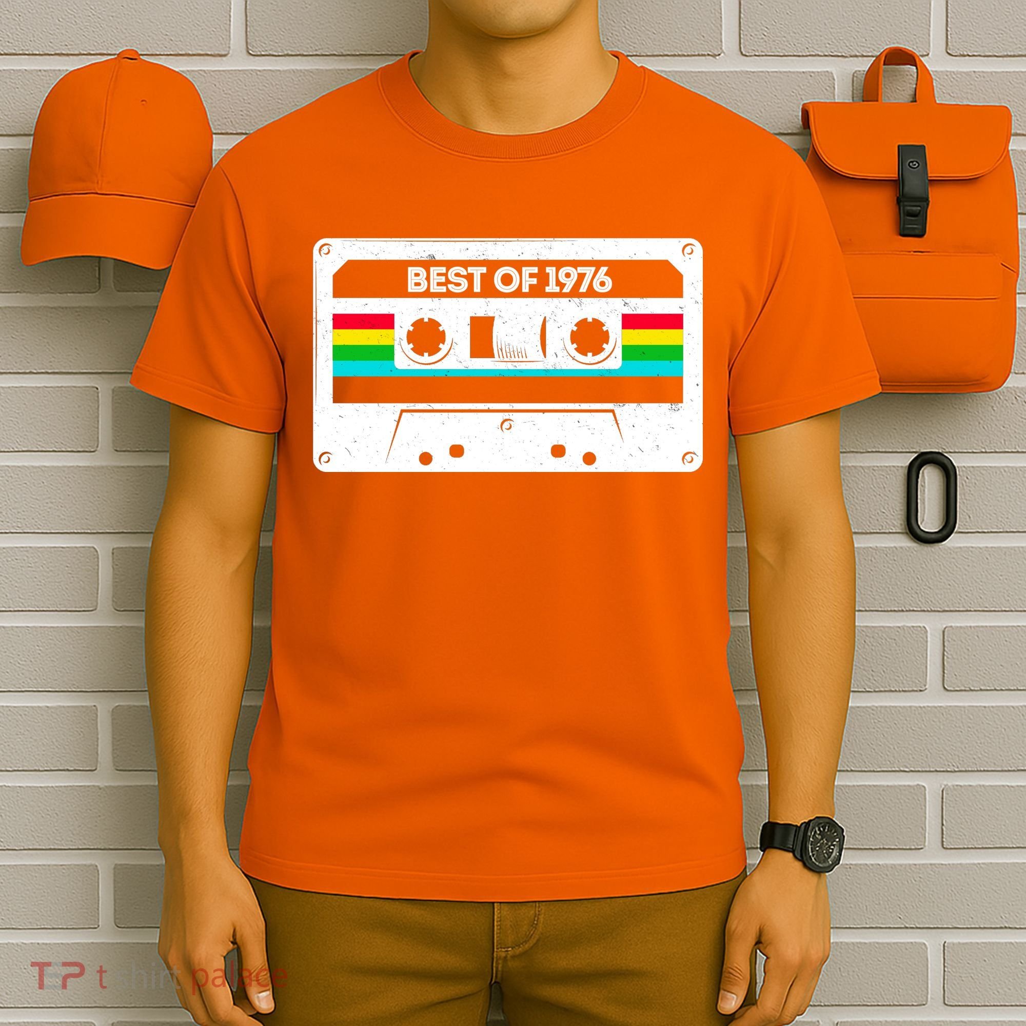 50th Birthday Best Of 1976 Cassette Mix Tape  T-Shirt