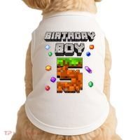 5th Birthday Boy 5 Video Gamer Pixel Number Five Bday Party Doggie Tank thumb 0