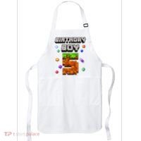 5th Birthday Boy 5 Video Gamer Pixel Number Five Bday Party Apron thumb 0
