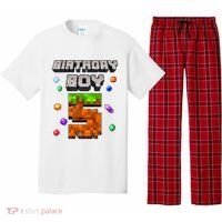 5th Birthday Boy 5 Video Gamer Pixel Number Five Bday Party Pajama Set thumb 0
