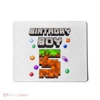 5th Birthday Boy 5 Video Gamer Pixel Number Five Bday Party Mousepad thumb 0