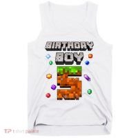 5th Birthday Boy 5 Video Gamer Pixel Number Five Bday Party Tank Top thumb 0