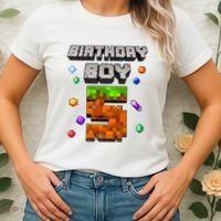 5th Birthday Boy 5 Video Gamer Pixel Number Five Bday Party Women's T-Shirt thumb 2