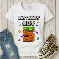 5th Birthday Boy 5 Video Gamer Pixel Number Five Bday Party Women's T-Shirt thumb 3