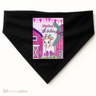 5th Birthday Bash Exploring The Goat Farm Wonderland! USA-Made Doggie Bandana