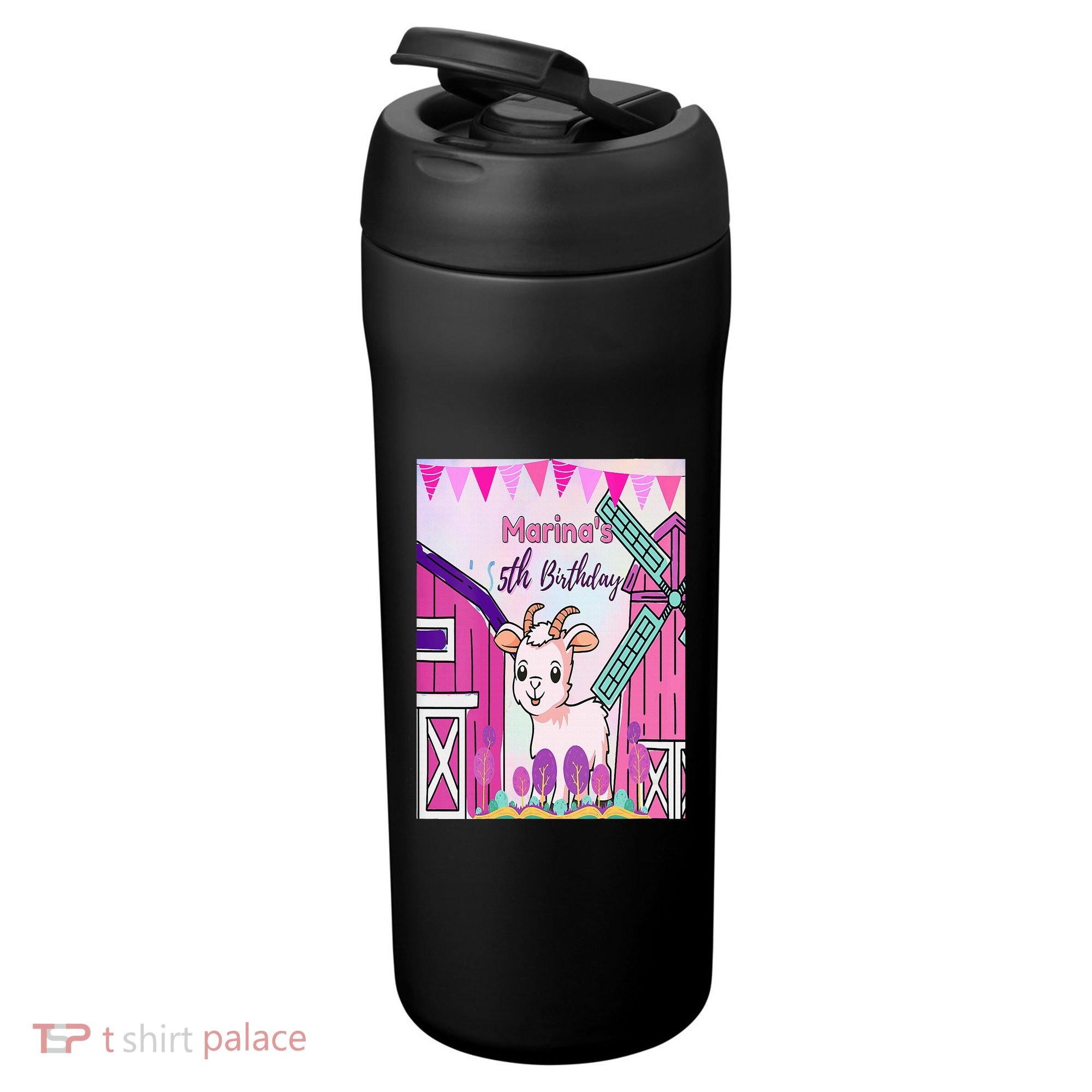 5th Birthday Bash Exploring The Goat Farm Wonderland! 24oz Duet Stainless Steel Tumbler
