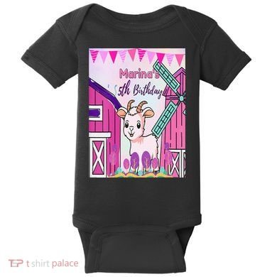 5th Birthday Bash Exploring The Goat Farm Wonderland! Baby Bodysuit