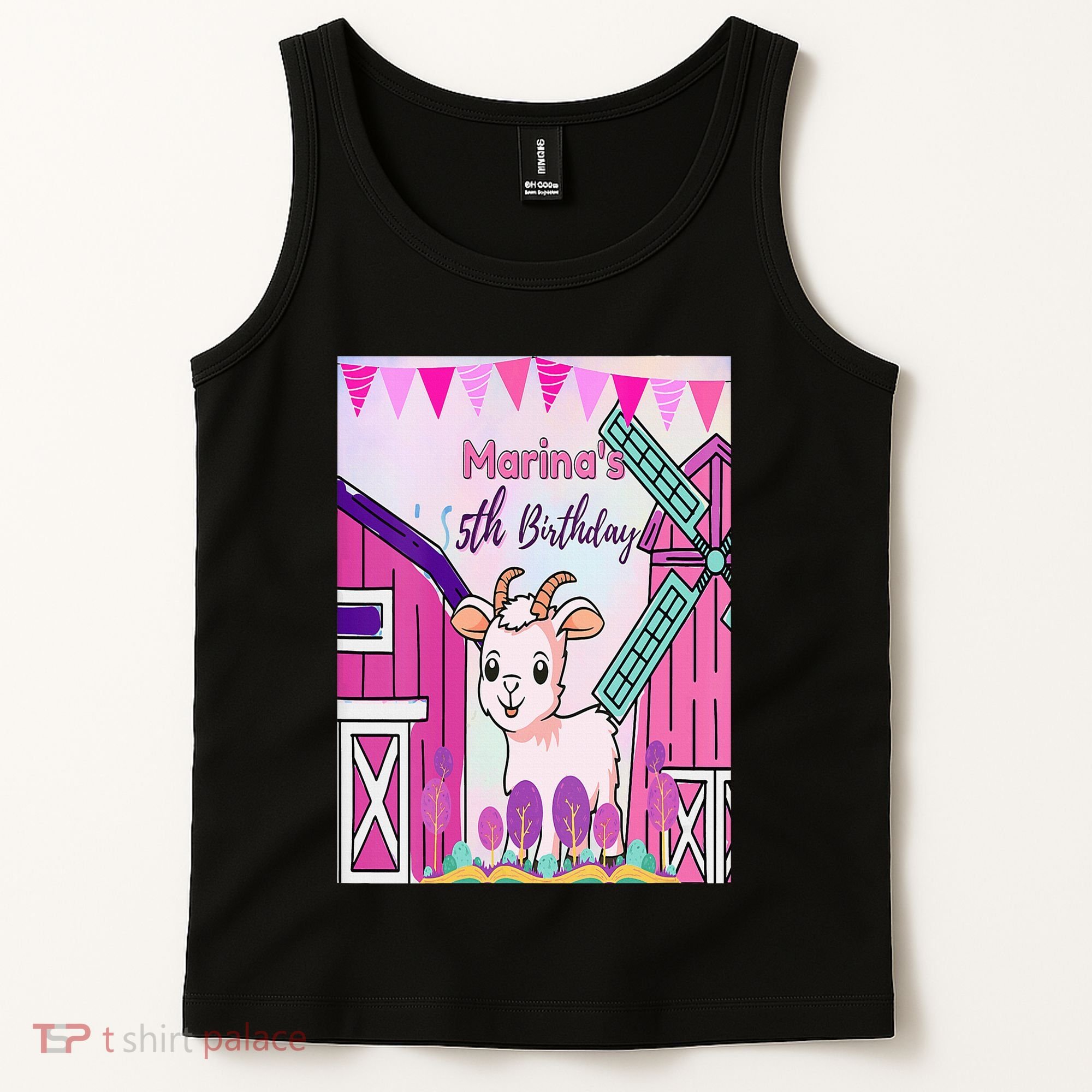 5th Birthday Bash Exploring The Goat Farm Wonderland! Tank Top