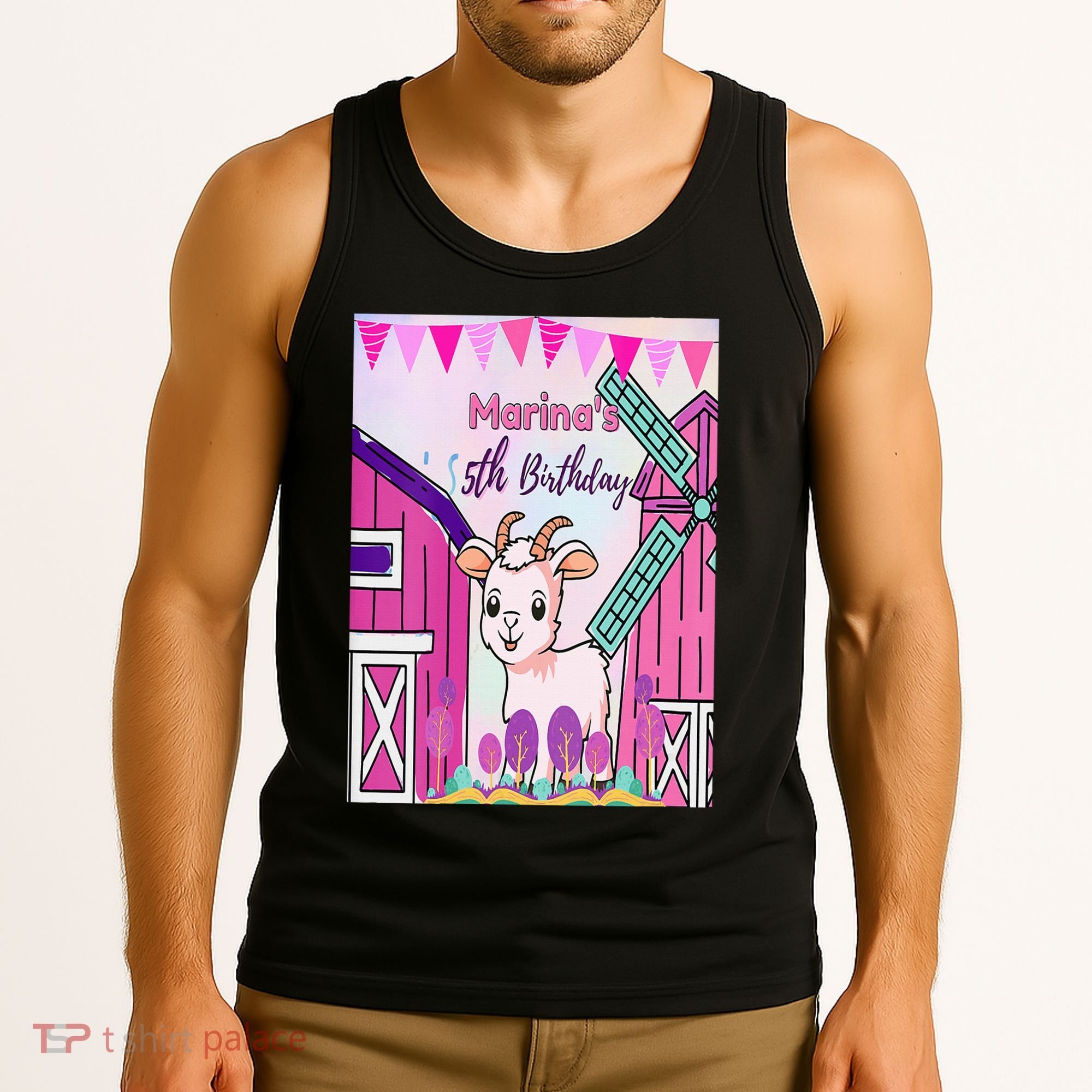 5th Birthday Bash Exploring The Goat Farm Wonderland! Tank Top