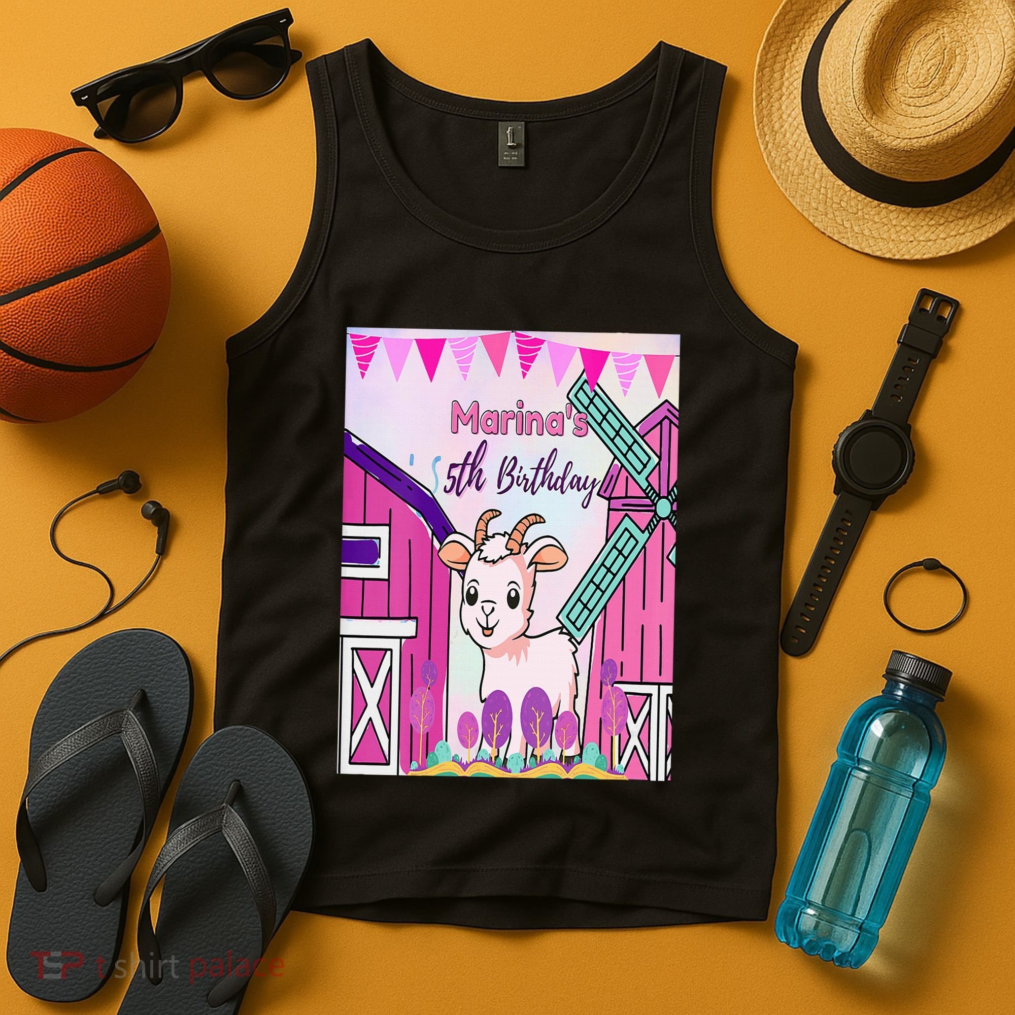 5th Birthday Bash Exploring The Goat Farm Wonderland! Tank Top