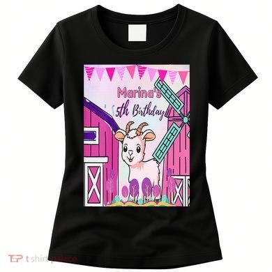 5th Birthday Bash Exploring The Goat Farm Wonderland! Women's T-Shirt