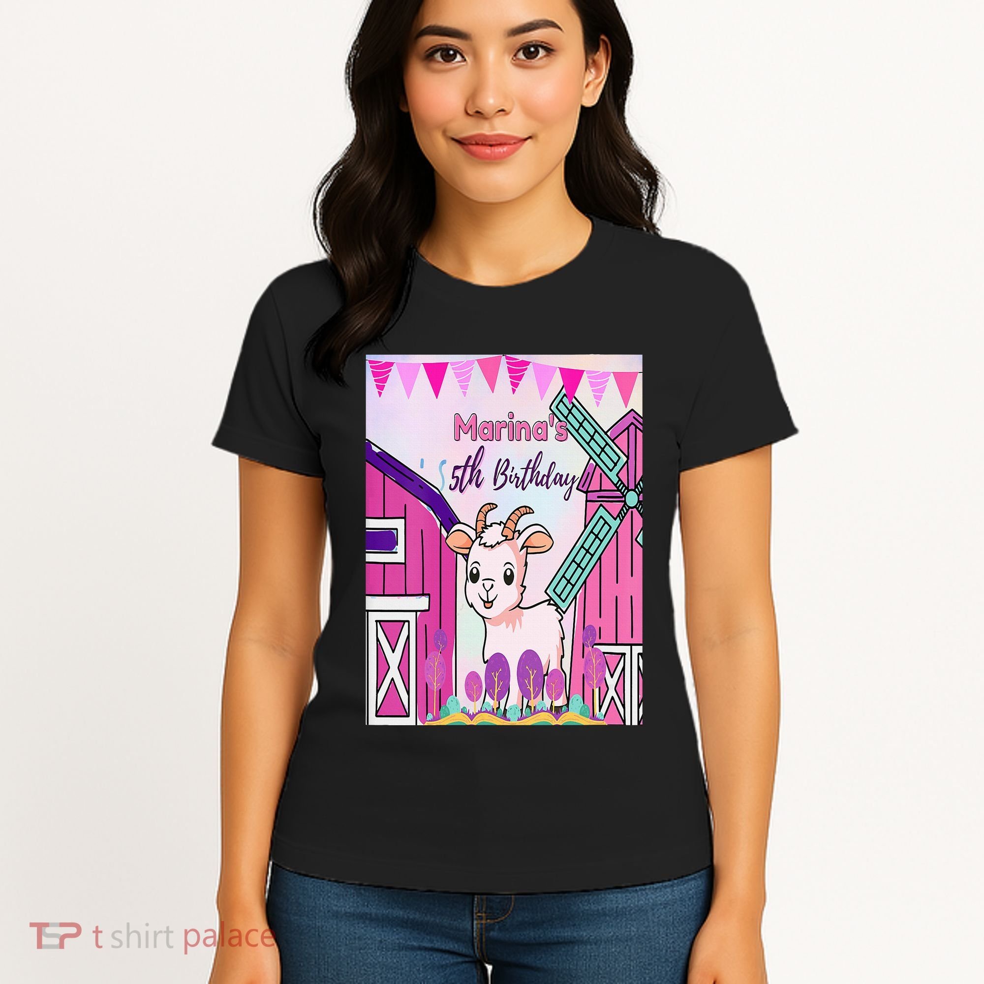 5th Birthday Bash Exploring The Goat Farm Wonderland! Women's T-Shirt
