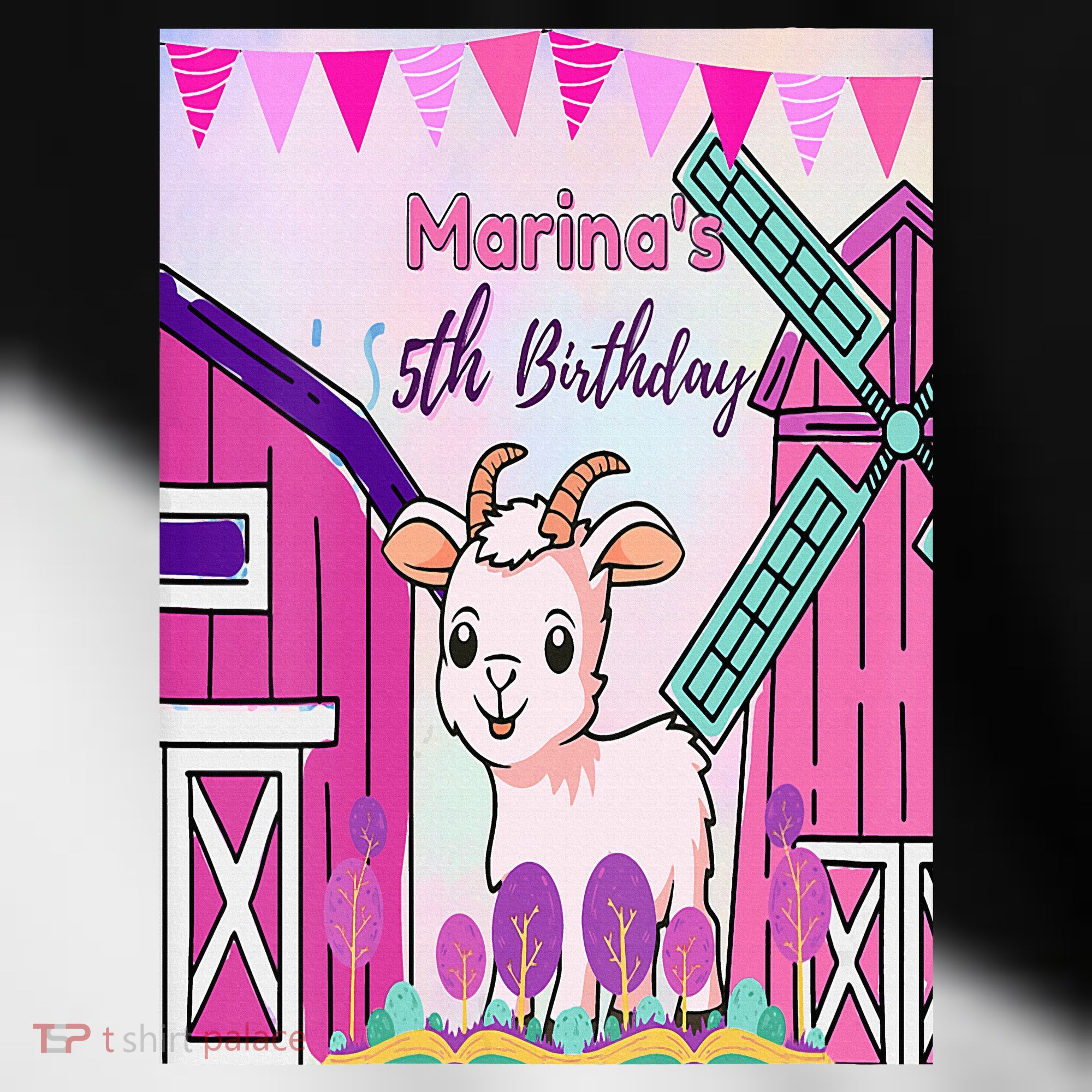 5th Birthday Bash Exploring The Goat Farm Wonderland! Toddler Fine Jersey T-Shirt