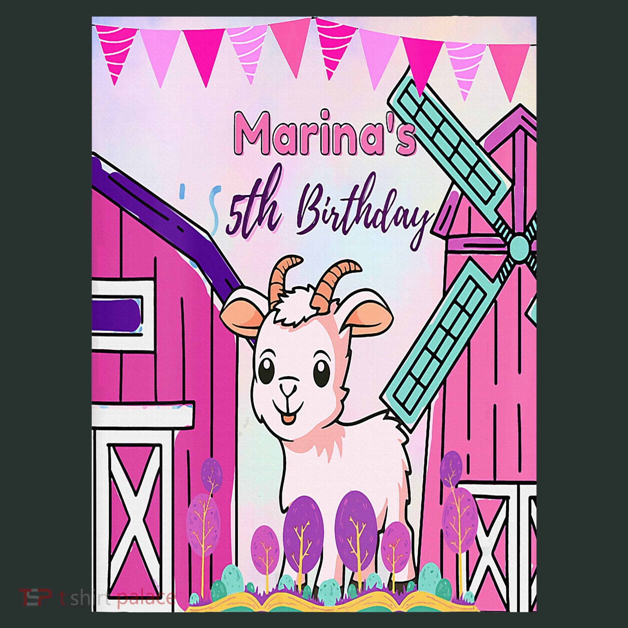 5th Birthday Bash Exploring The Goat Farm Wonderland! Infant Baby Jersey Bodysuit