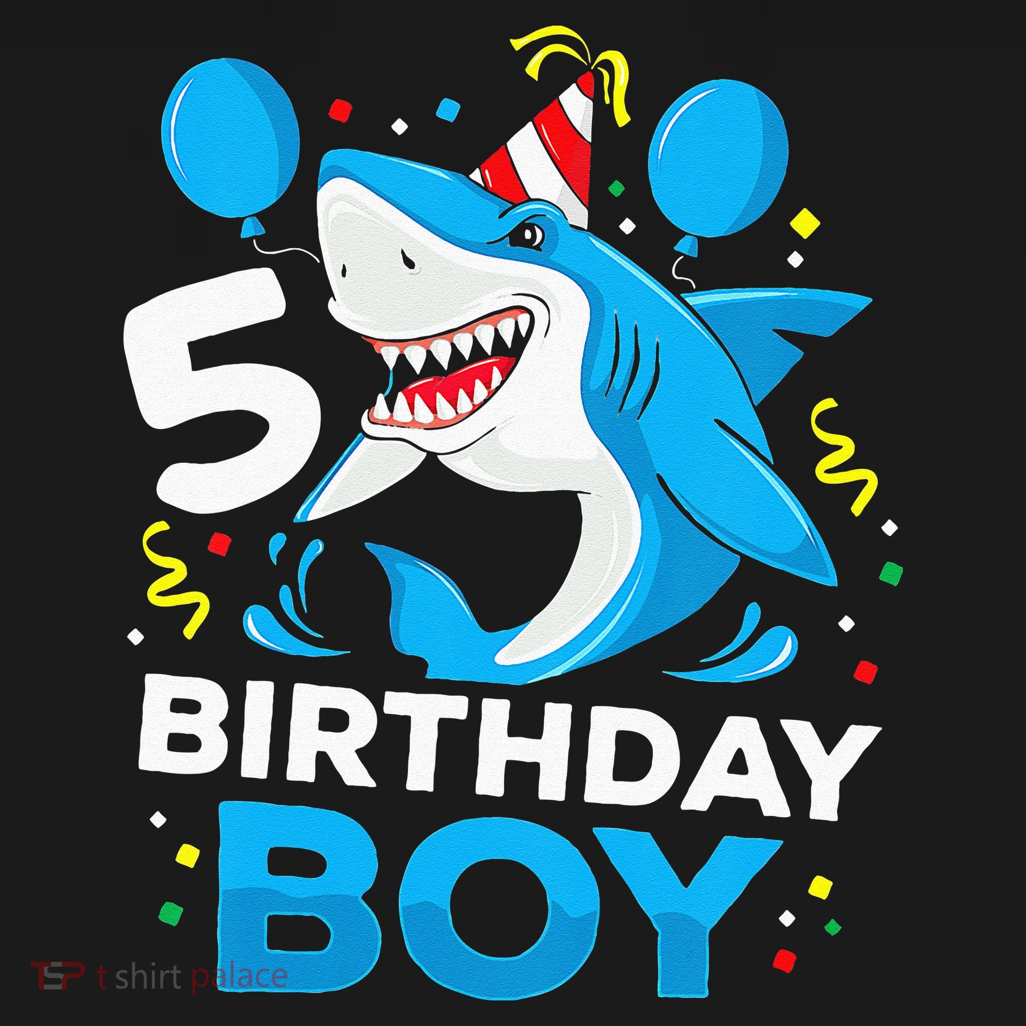 5th Birthday Boy Shark Ocean Theme Party 5 Years Old For Boy Women's Tank Top