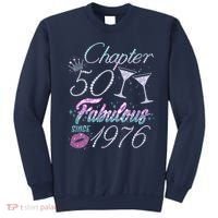 50th Birthday Chapter 50 Fabulous Since 1976 Rhinestones Diamonds Sweatshirt thumb 0