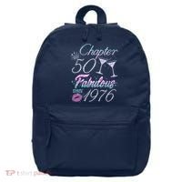 50th Birthday Chapter 50 Fabulous Since 1976 Rhinestones Diamonds 16 in Basic Backpack thumb 0