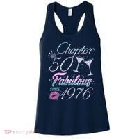 50th Birthday Chapter 50 Fabulous Since 1976 Rhinestones Diamonds Women's Tank Top thumb 0