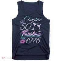 50th Birthday Chapter 50 Fabulous Since 1976 Rhinestones Diamonds Tank Top thumb 0
