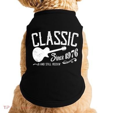 50th Birthday Classic Guitar Since 1976 And Still Rockin Doggie Tank