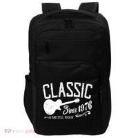 50th Birthday Classic Guitar Since 1976 And Still Rockin Impact Tech Backpack thumb 0