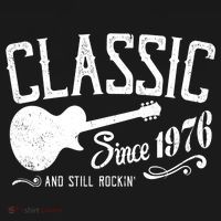 50th Birthday Classic Guitar Since 1976 And Still Rockin Women's Hoodie thumb 2
