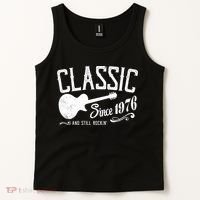 50th Birthday Classic Guitar Since 1976 And Still Rockin Tank Top thumb 2