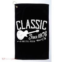 50th Birthday Classic Guitar Since 1976 And Still Rockin Golf Towel thumb 0