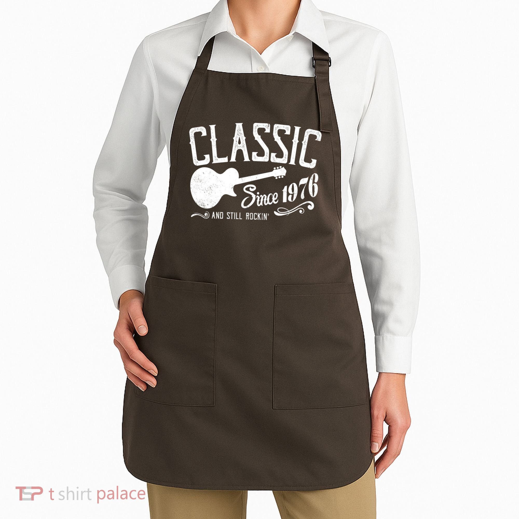 50th Birthday Classic Guitar Since 1976 And Still Rockin Apron