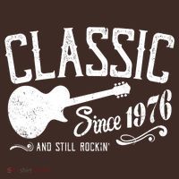 50th Birthday Classic Guitar Since 1976 And Still Rockin Apron thumb 3