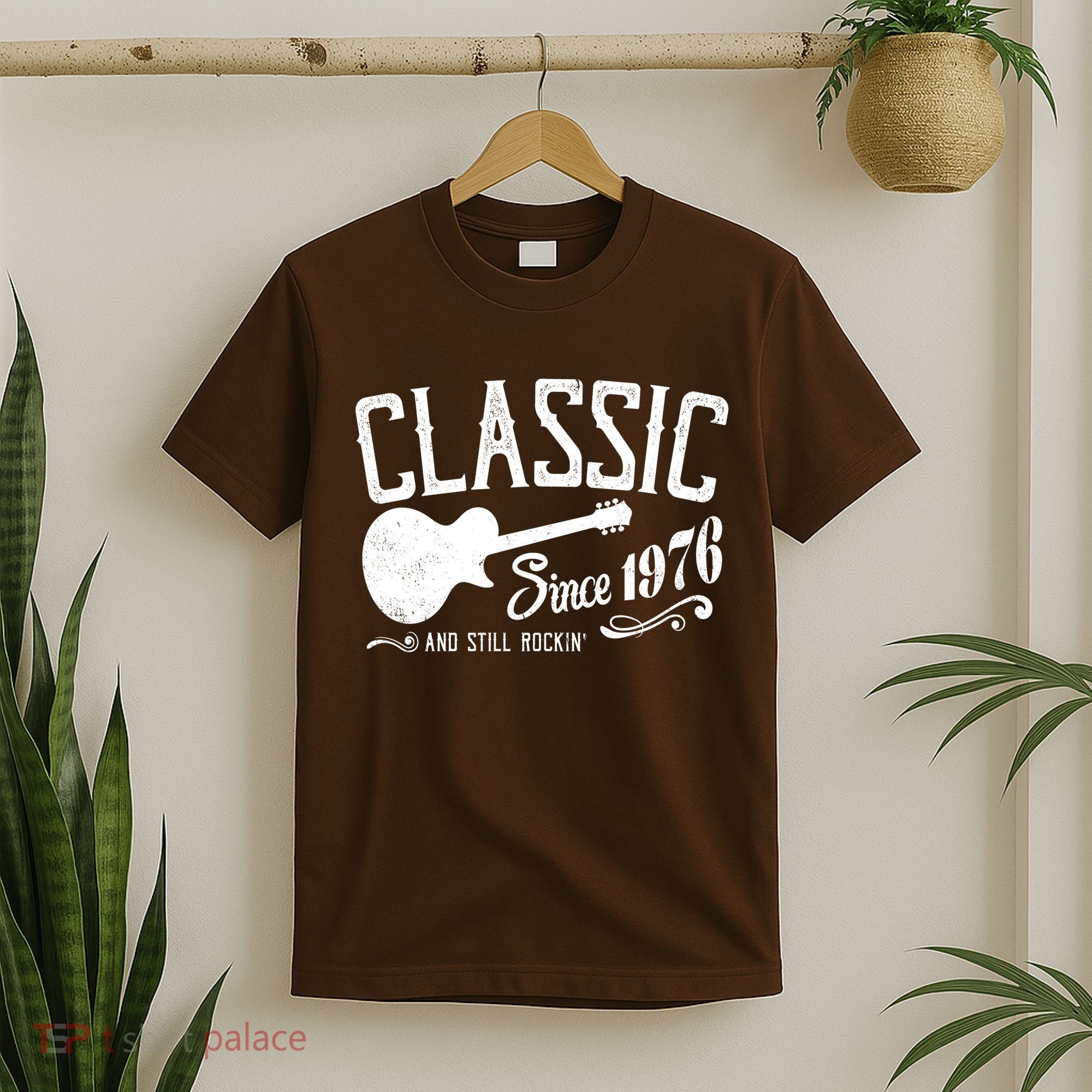 50th Birthday Classic Guitar Since 1976 And Still Rockin T-Shirt