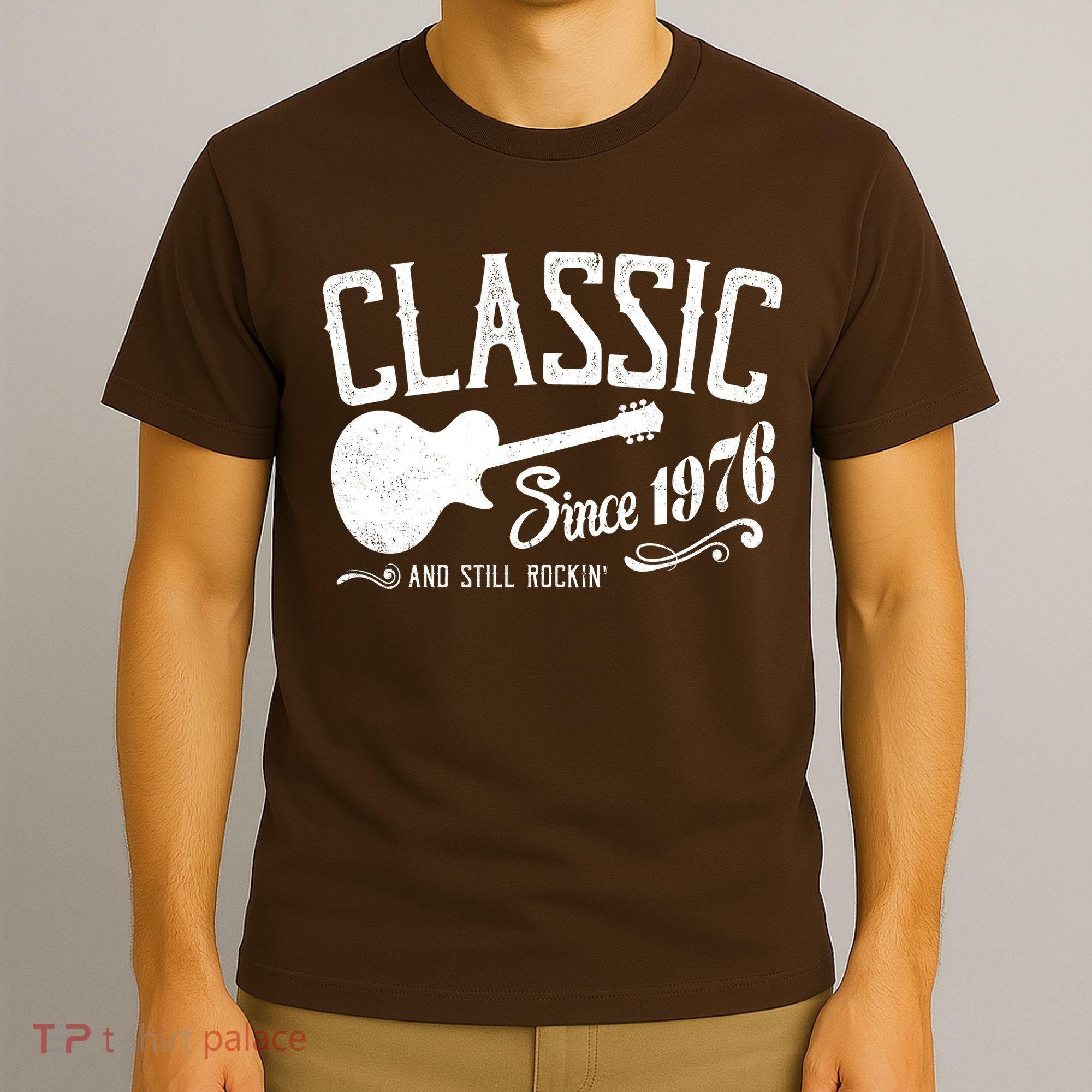 50th Birthday Classic Guitar Since 1976 And Still Rockin T-Shirt
