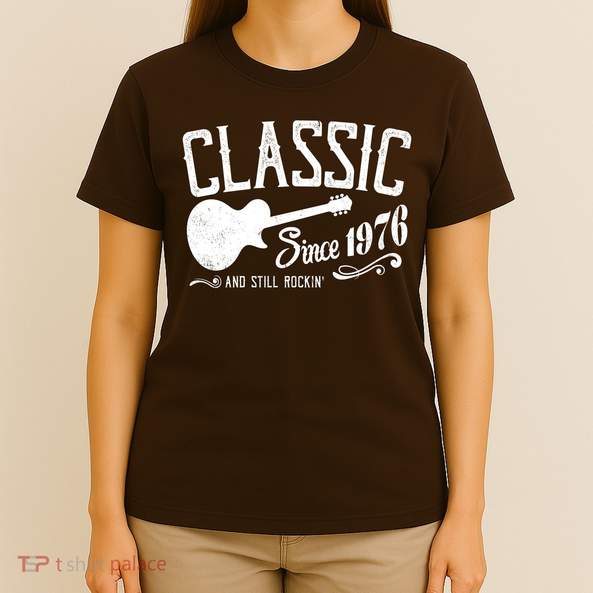 50th Birthday Classic Guitar Since 1976 And Still Rockin T-Shirt