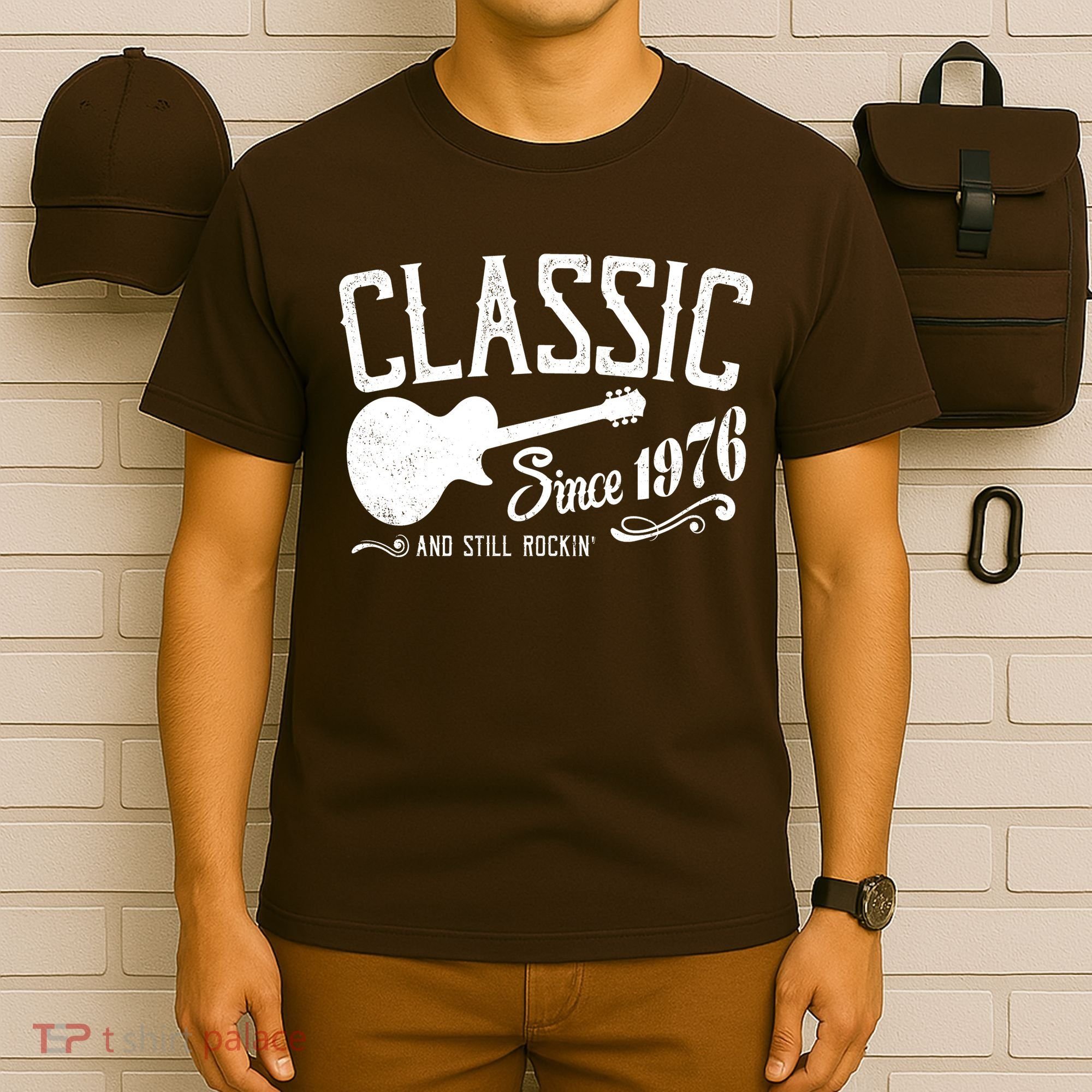 50th Birthday Classic Guitar Since 1976 And Still Rockin T-Shirt