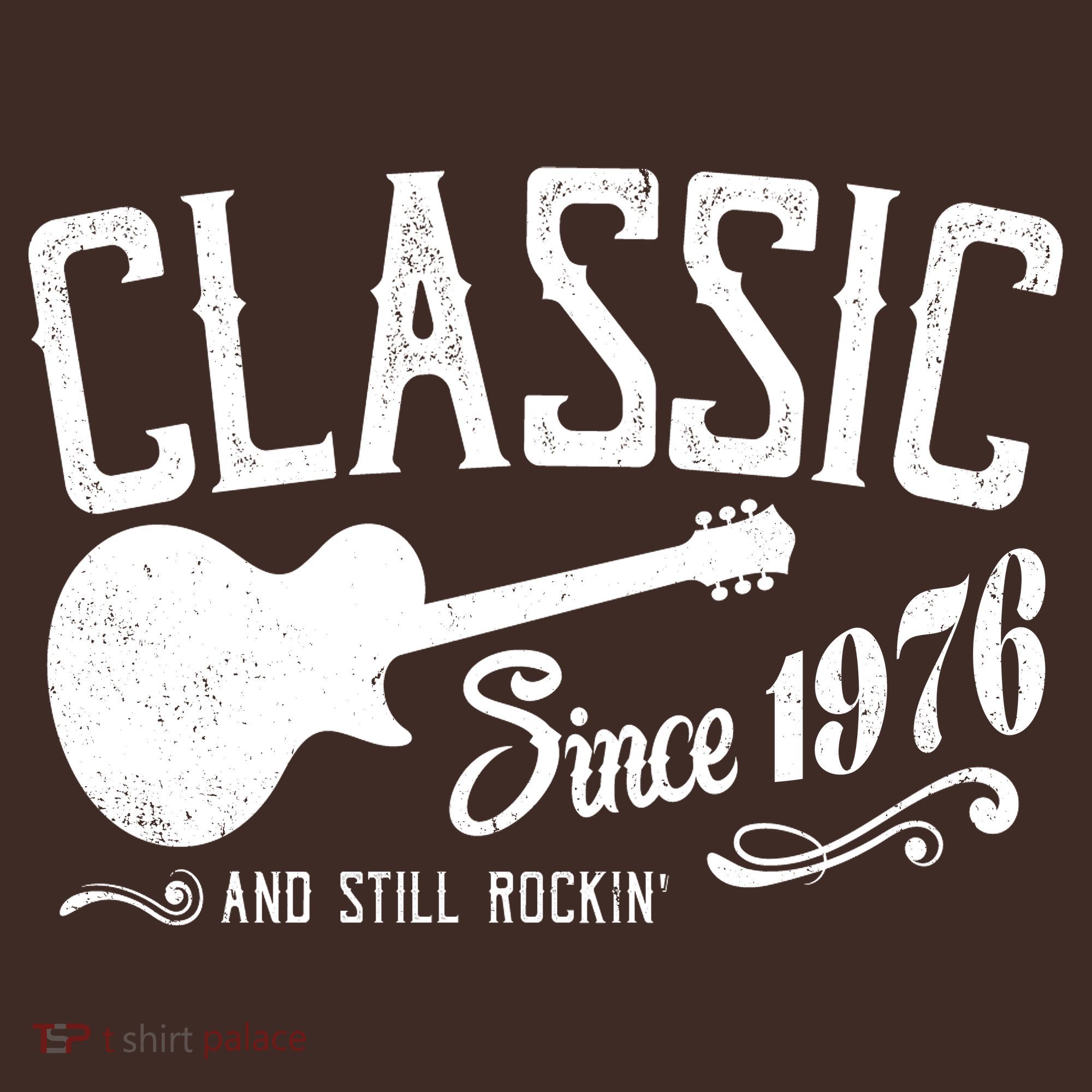 50th Birthday Classic Guitar Since 1976 And Still Rockin T-Shirt