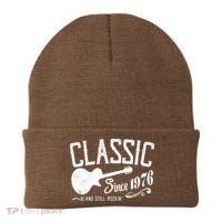 50th Birthday Classic Guitar Since 1976 And Still Rockin Beanie thumb 0