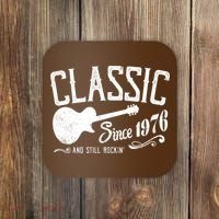 50th Birthday Classic Guitar Since 1976 And Still Rockin Coaster thumb 0
