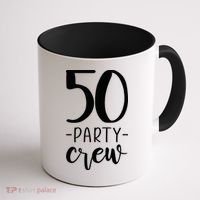 50th Birthday Crew 50 Party Group Friends Coffee Mug thumb 1