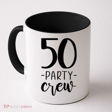 50th Birthday Crew 50 Party Group Friends Coffee Mug