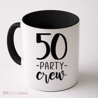 50th Birthday Crew 50 Party Group Friends Coffee Mug thumb 0
