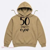 50th Birthday Crew 50 Party Group Friends Hoodie thumb 0