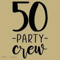 50th Birthday Crew 50 Party Group Friends Hoodie thumb 2